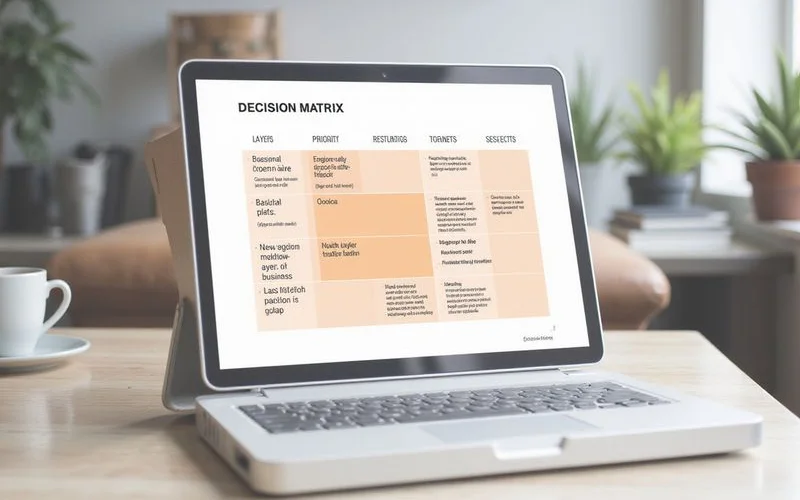 Layer priority decision matrix