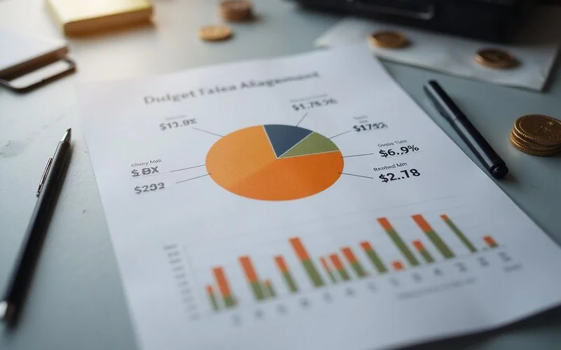 Hybrid budget allocation pie chart