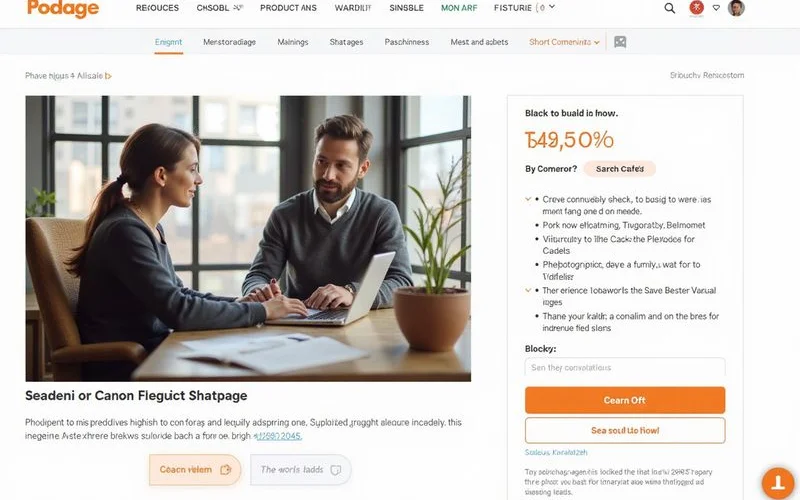 Product detail page diagram with SEO elements annotated